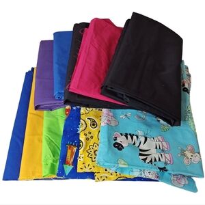 Bundle Of Assorted Fabric Scraps